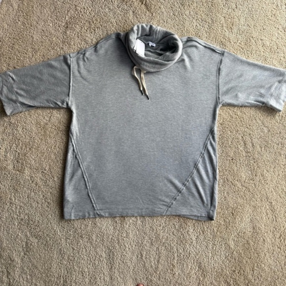 Splendid Maternity Pullover Womens Small Gray Cowl Neck Modal Soft Top USA NWT